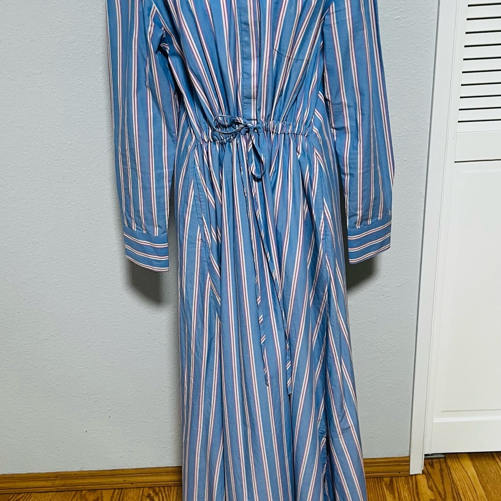 Comfy Cotton Dress – Drawstring Waist & Button Cuffs - Picture 4 of 7